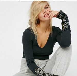 Free People Art School Thermal cuffs